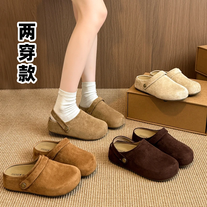 两穿勃肯鞋女士款2025新款爆款今年流行鞋子半拖女鞋外穿漂亮拖鞋