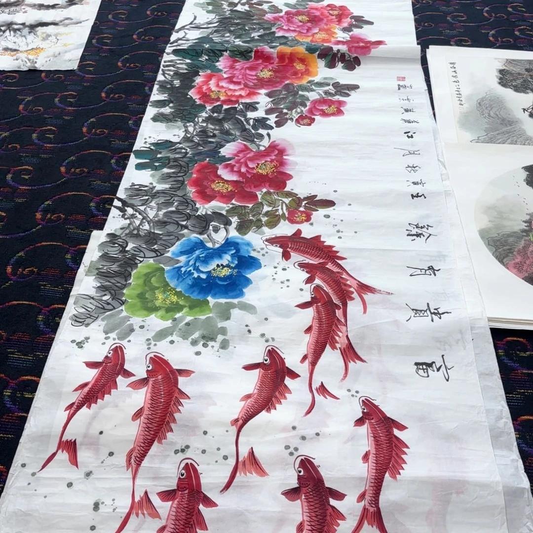 国画国画花鸟小丈二黄云。琪