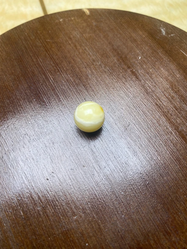 天然琥珀蜜蜡单珠12mm+虎皮妖花