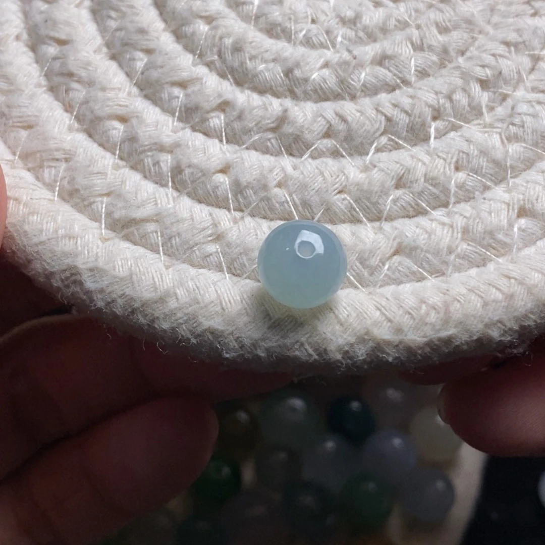 散珠翡翠9.2×7.4天然翡翠A货散珠