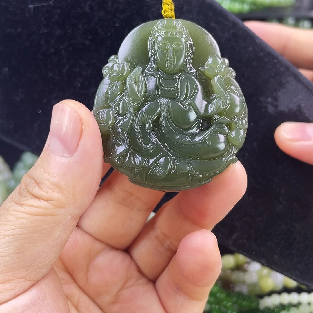 和田玉未镶嵌颈饰