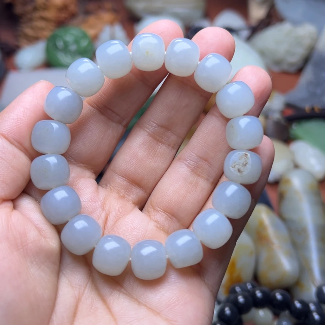 和田玉未镶嵌手链