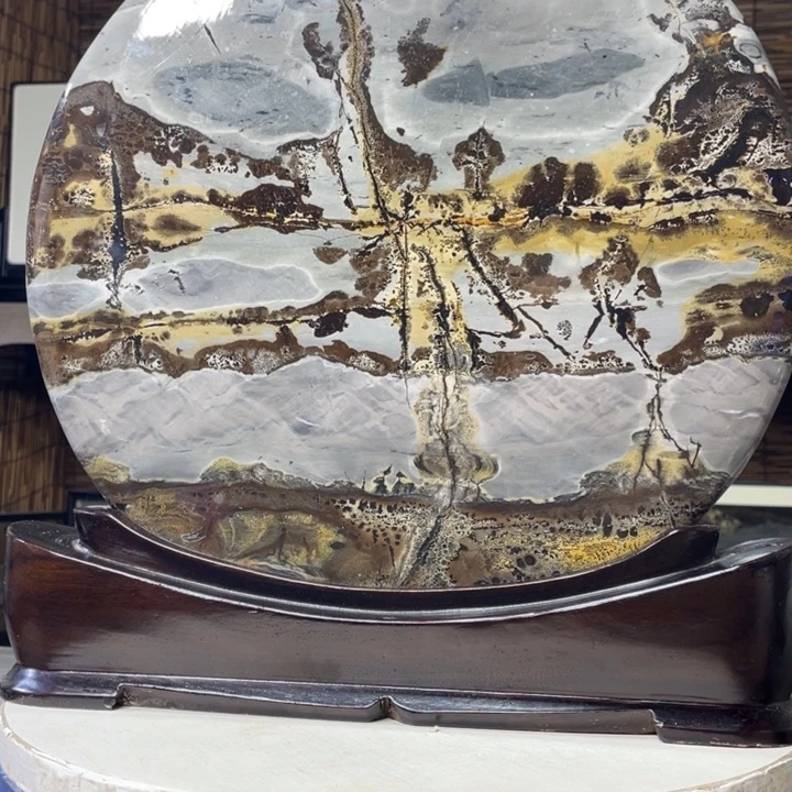 【闪购商品】石材榮*广西天然国画精品