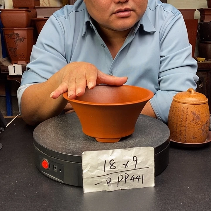 紫砂花盆货号一只PP441