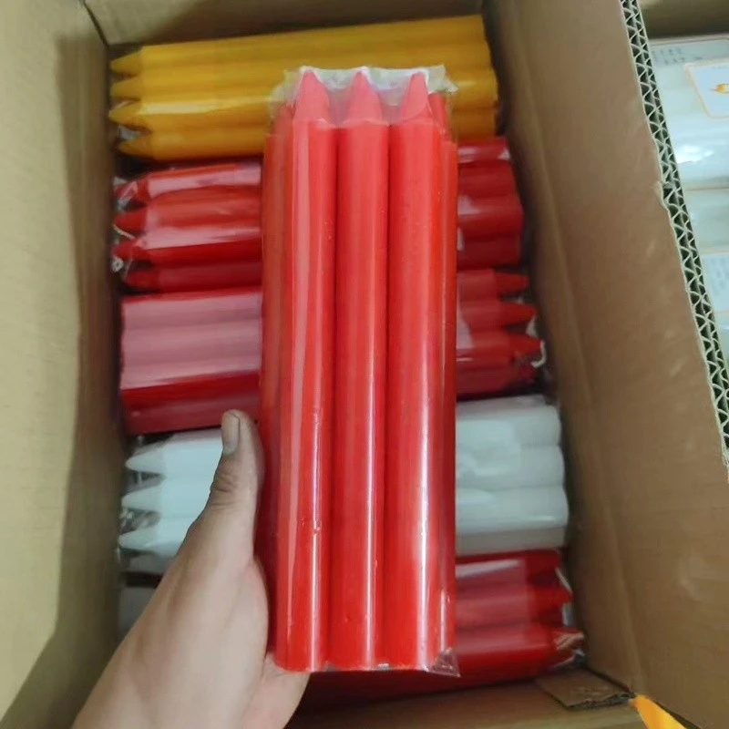 【20根】无烟无味蜡烛红色白色过年停电应急应急蜡烛蜡烛肥料花果肥