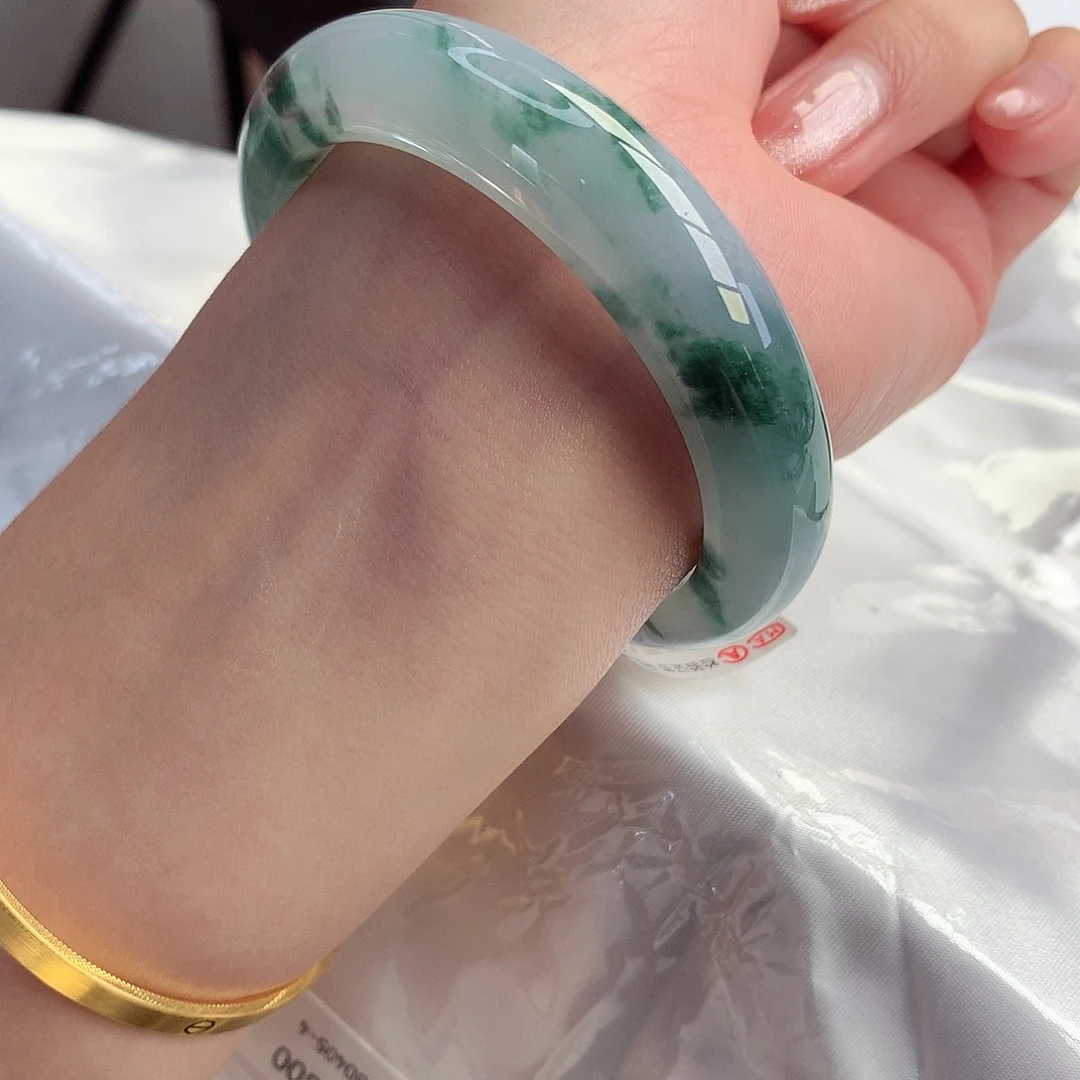 翡翠手镯未镶嵌天然A货翡翠54/55