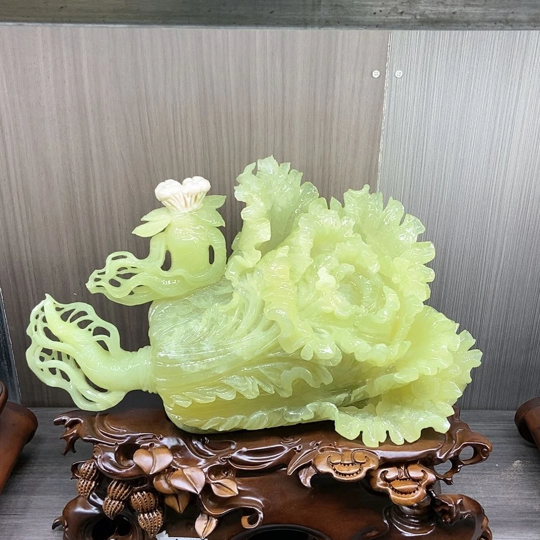 【闪购商品】蛇纹石玉（覆膜）未镶嵌珠宝奇石
