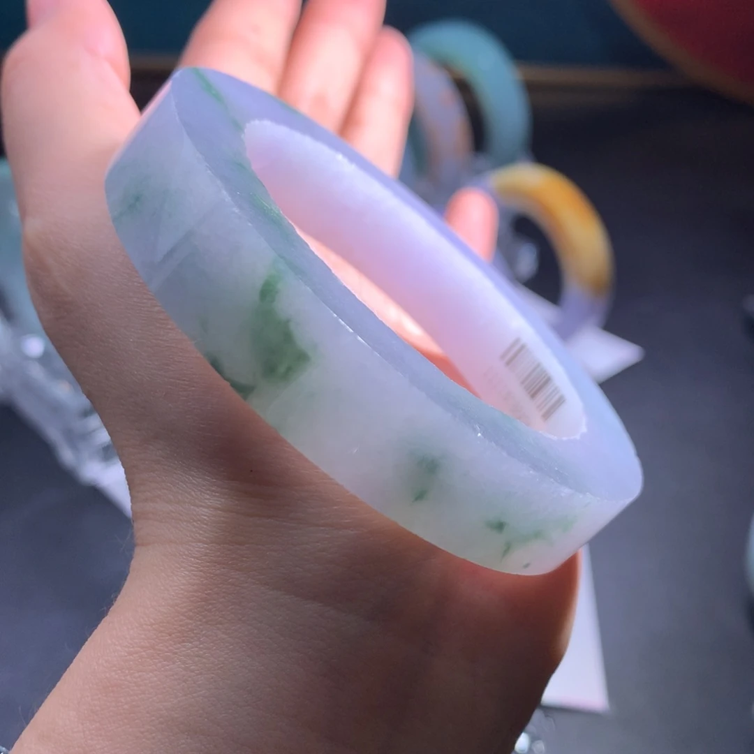 未镶嵌特价冰胶飘花定制翡翠