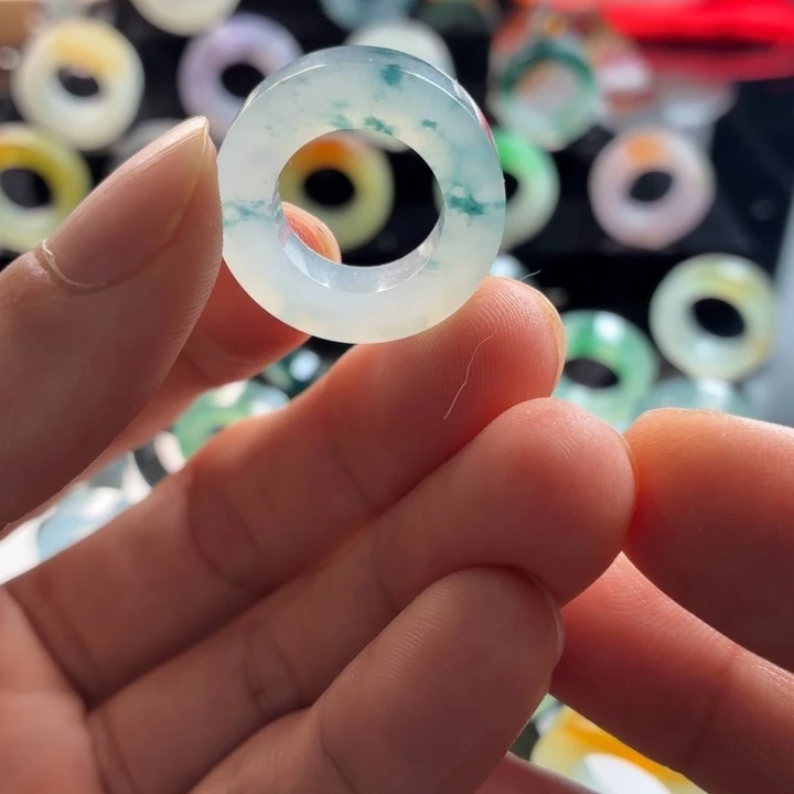 定制翡翠未镶嵌戒指6-13