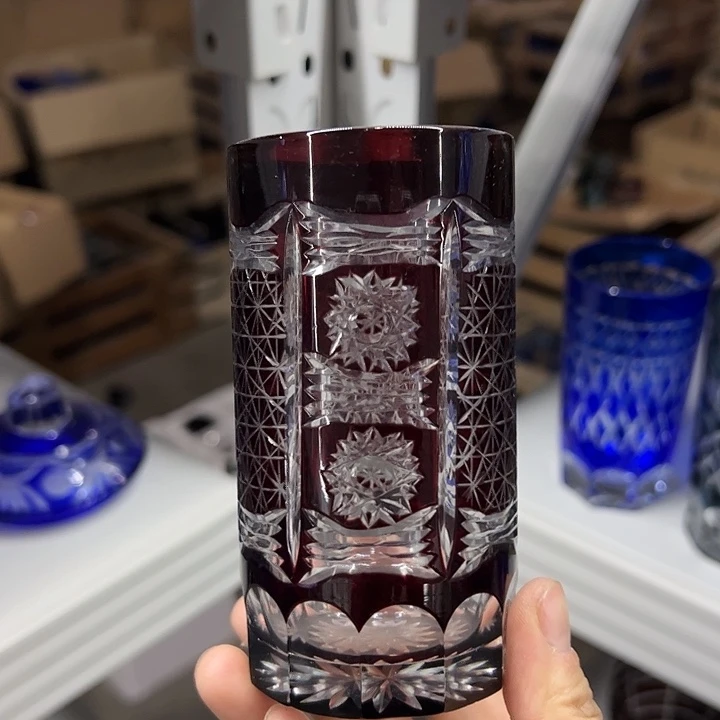 手柄款水晶玻璃微瑕一个