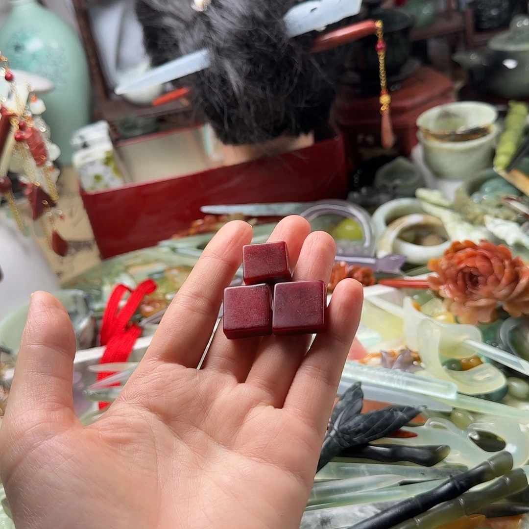 蛇纹石玉合金发饰