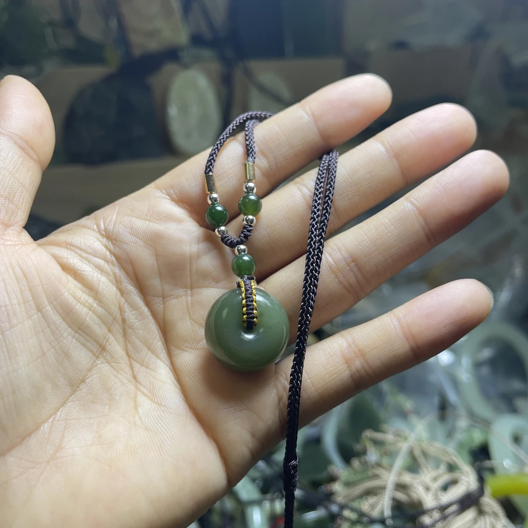 天然和田玉清水平安扣越戴越油润小精品百搭情侣款
