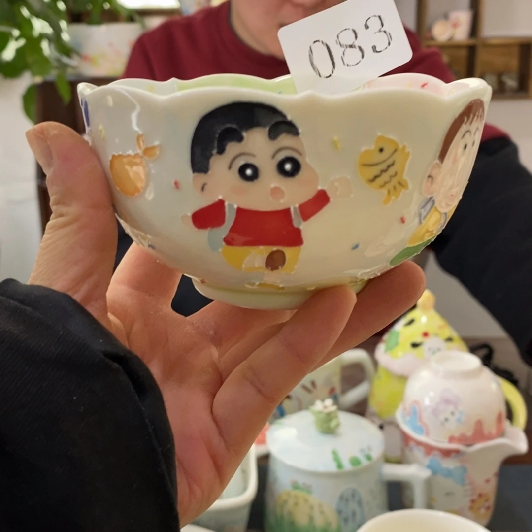 瓷片景德镇釉彩下手绘