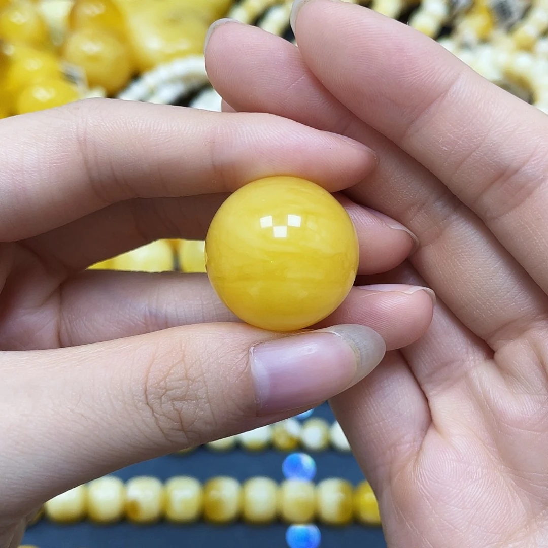 裸石蜜蜡未镶嵌圆珠22.7mm