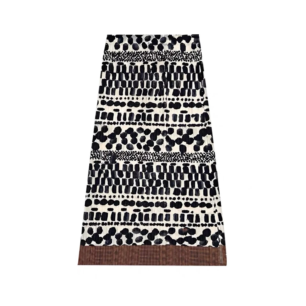 2025年夏季新款复古印花高腰显瘦薄款中长裙女宽松遮胯简约直筒裙