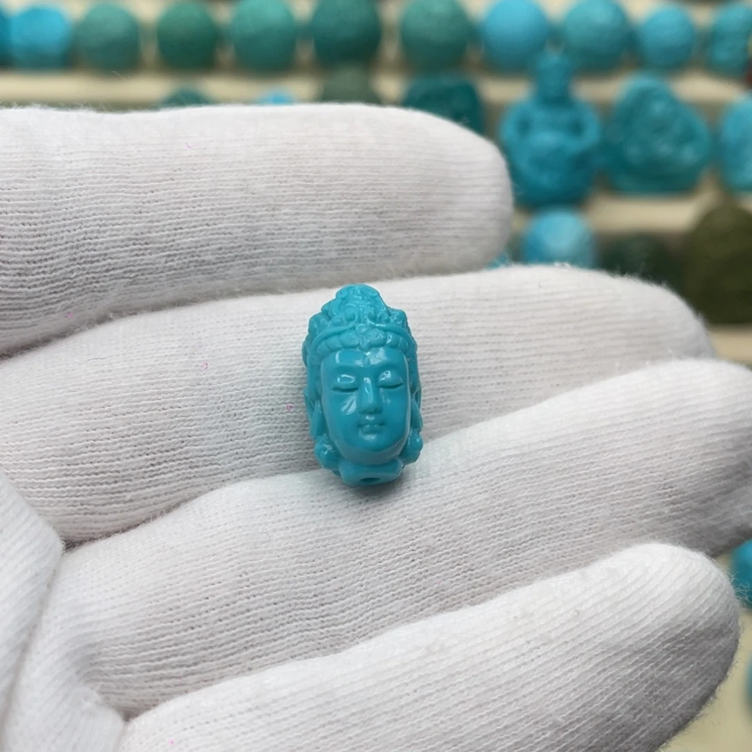 绿松石未镶嵌颈饰卡10-16.2