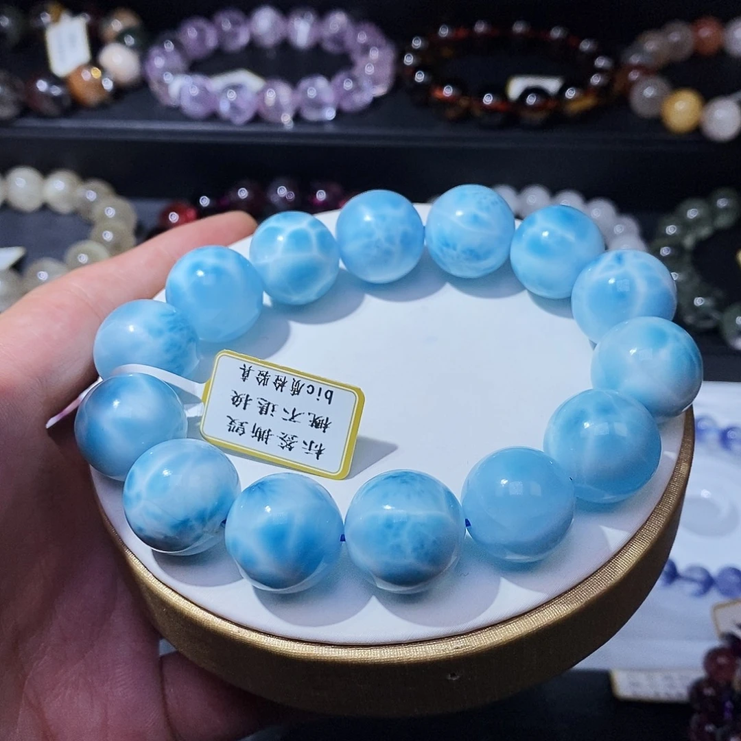 针钠钙石（海纹石）未镶嵌手链手串16.5