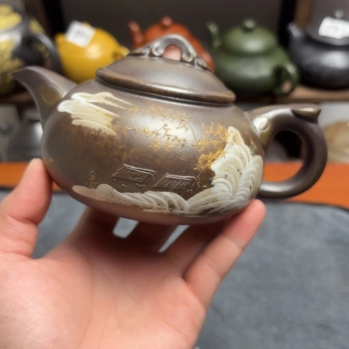 茶壶紫砂紫砂微瑕