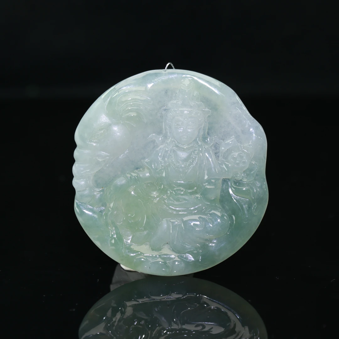 6天然缅甸翡翠A货观音/500248/上海嘉禾拍卖