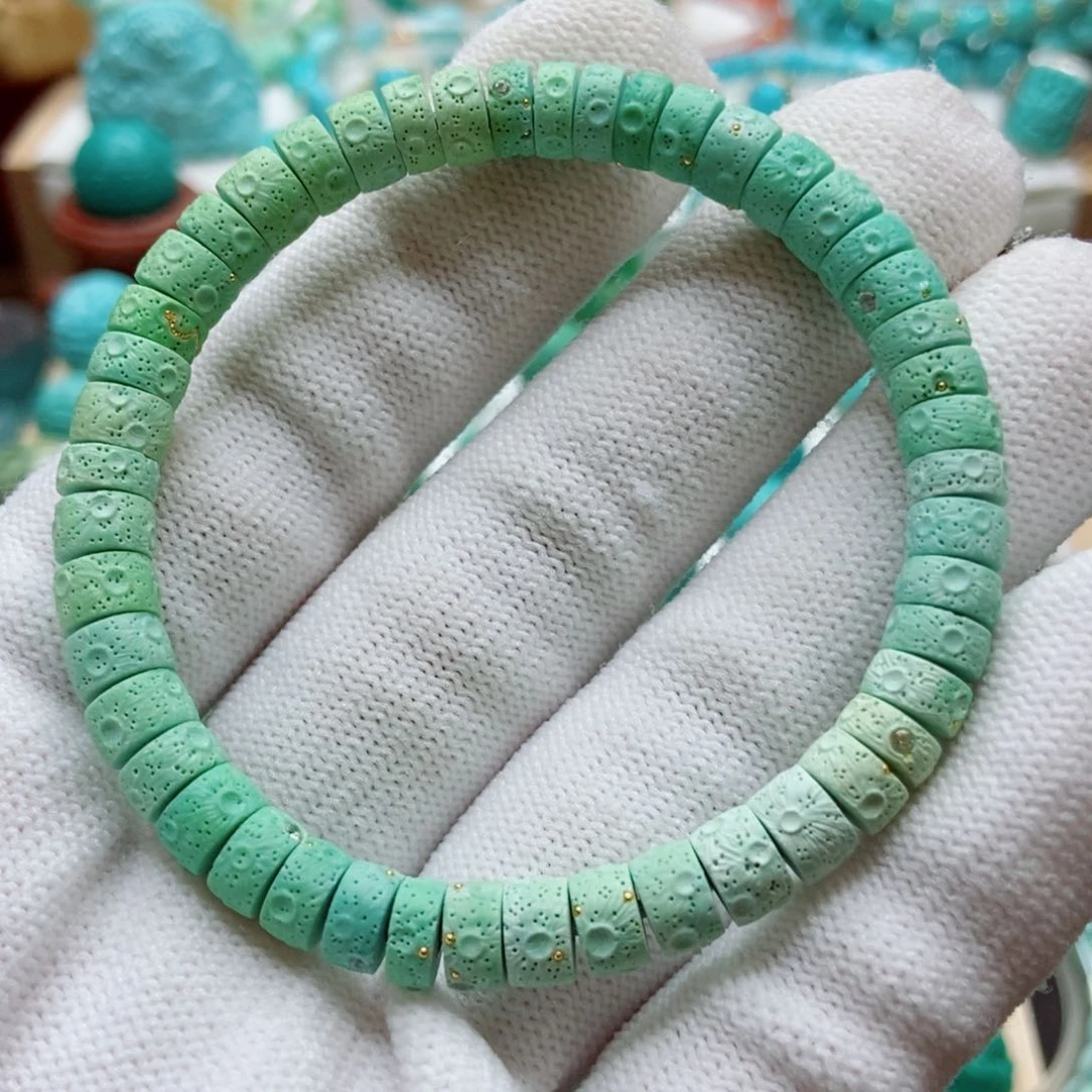 绿松石未镶嵌菜籽黄单圈