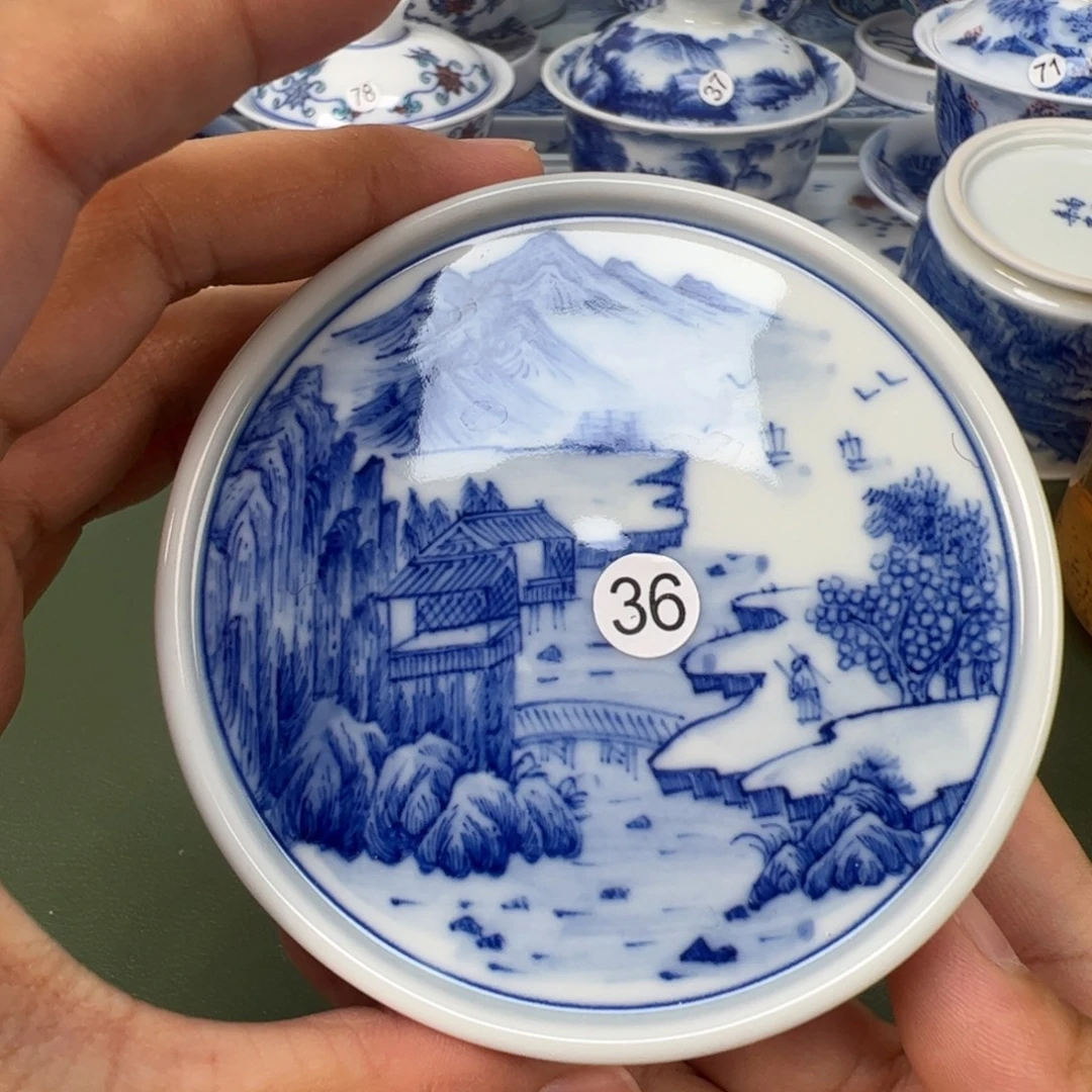 景德镇纯手工纯手绘茶具木木36