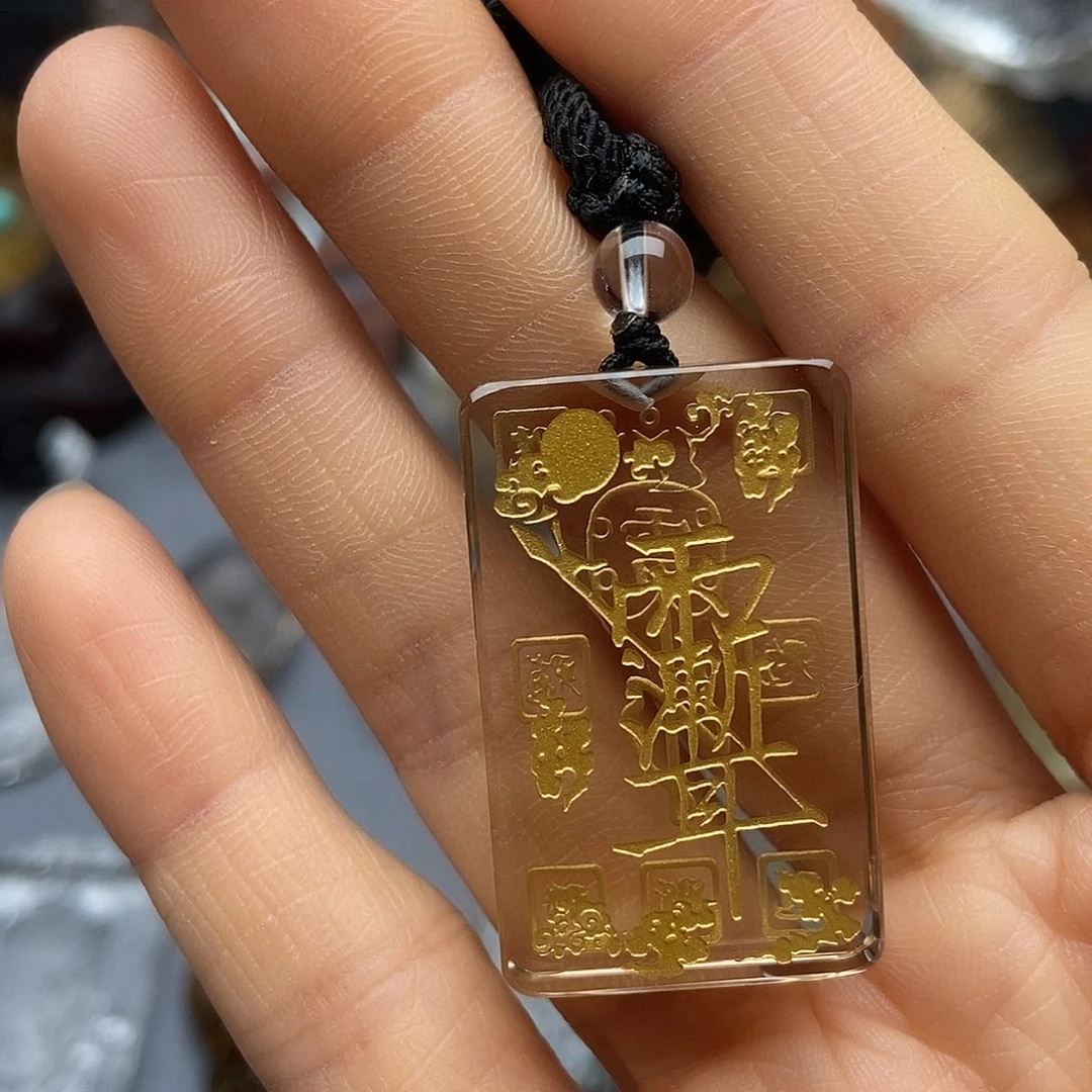 水晶颈饰未镶嵌吊坠