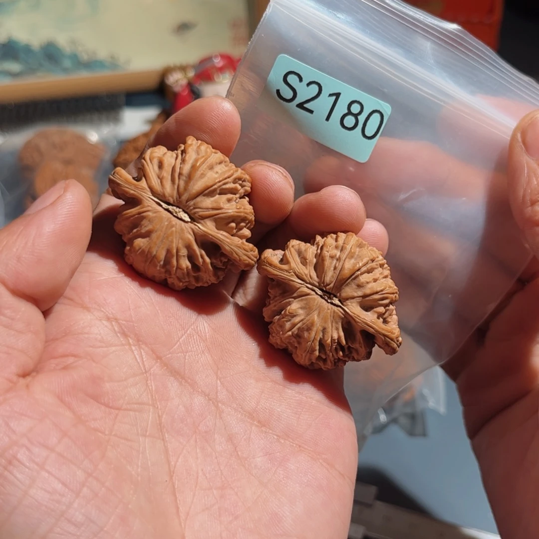 文玩核桃把件白狮子