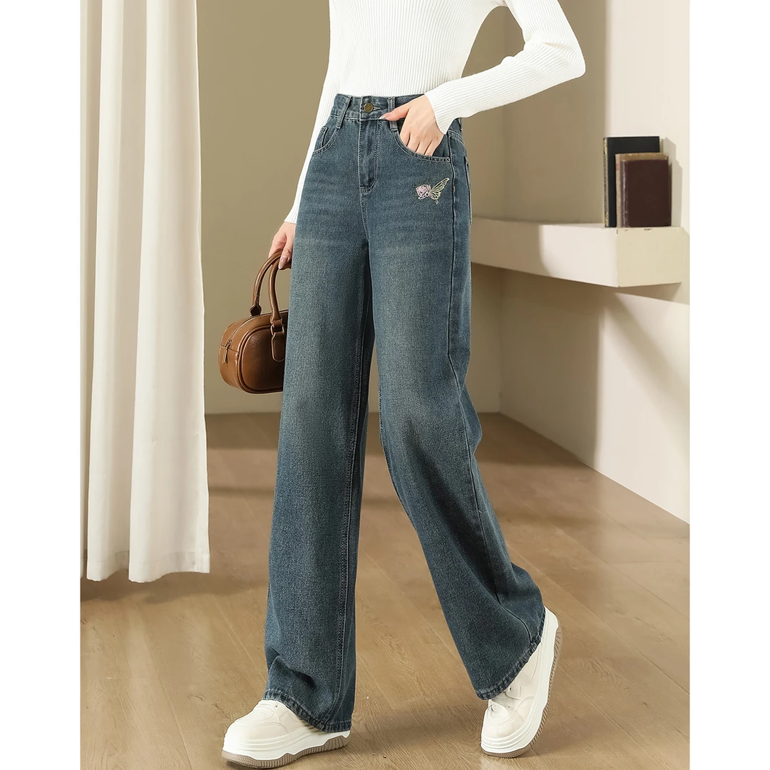 【籽言专属】高腰显瘦女式牛仔裤AN24Q3050