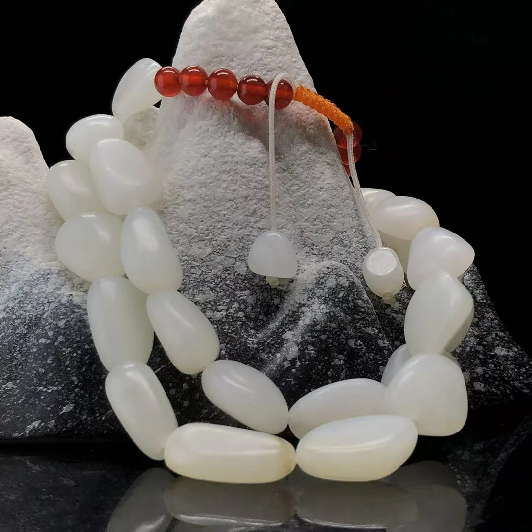 A1679 和田玉珠链 WM342011