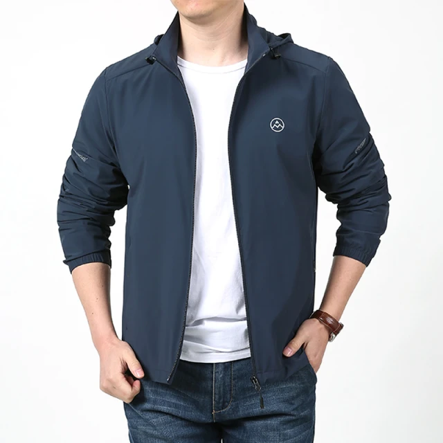 夏季冰丝男士防晒衣新款防紫外线户外上衣连帽防晒服轻薄速干外套