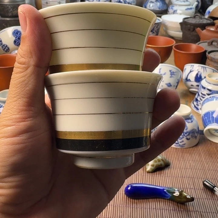 青花瓷器杯子茶具