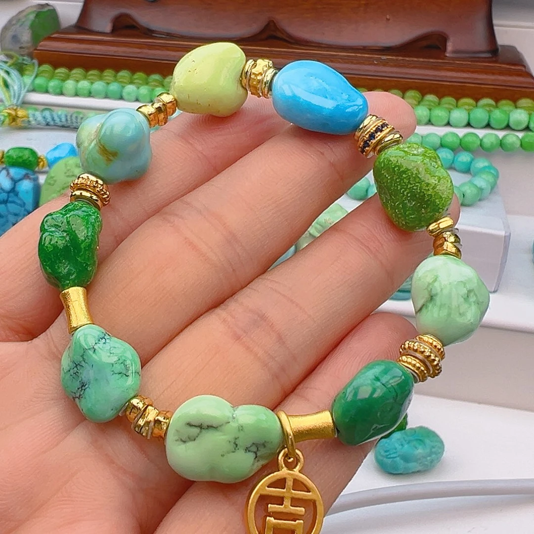 未镶嵌绿松石项链