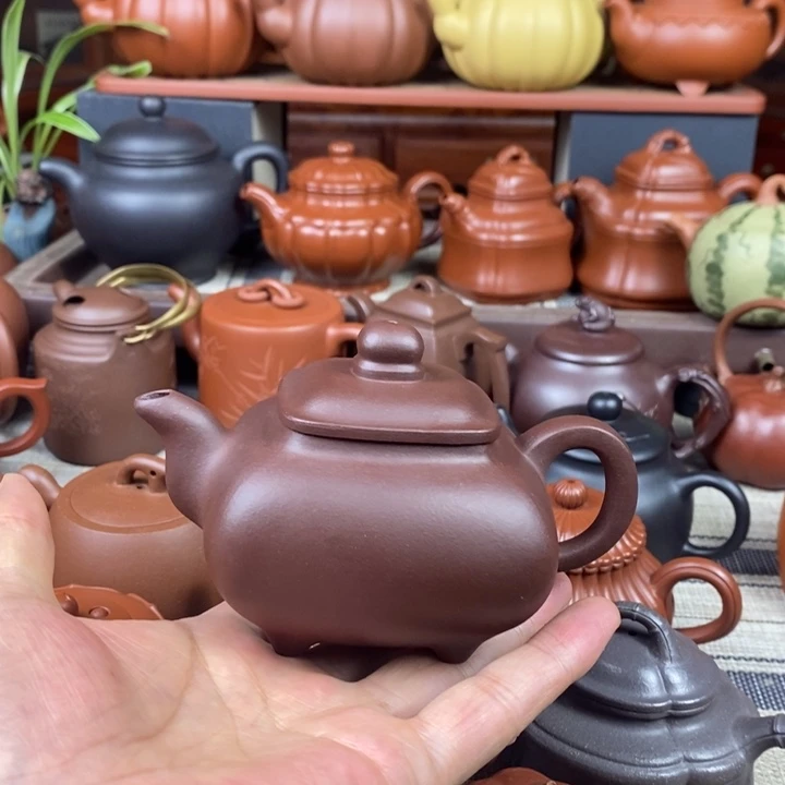 茶壶紫砂全手工传炉130-260cc原矿老紫泥特价