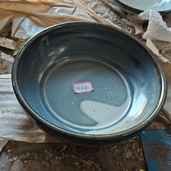 库存微瑕窑变大盆一个