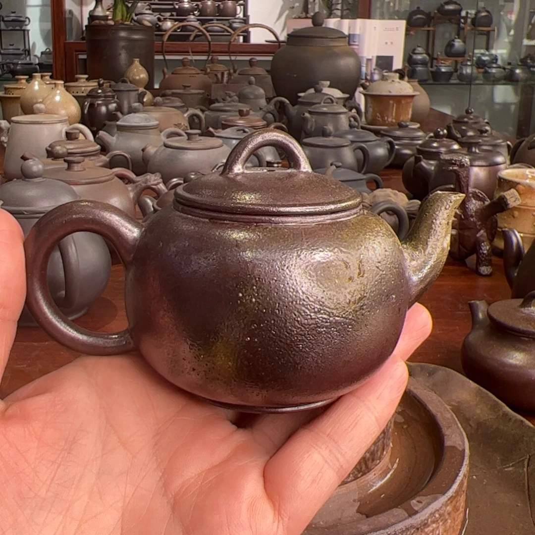贵台龙窑柴烧茶壶A32