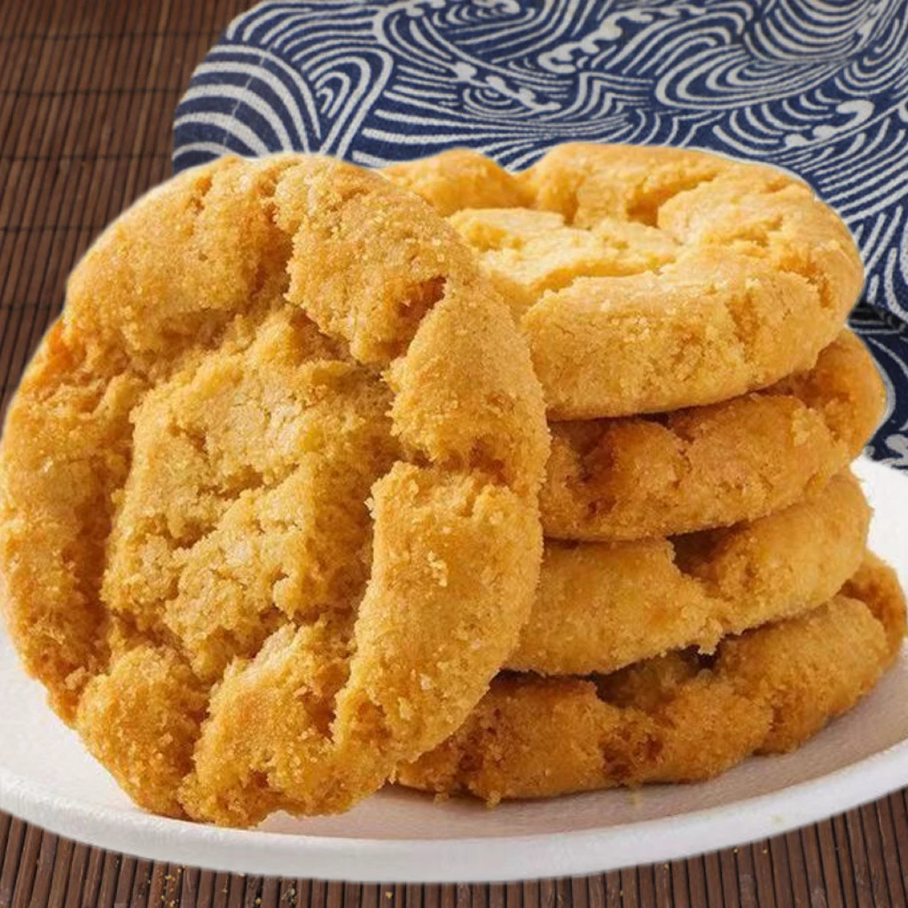 【酥到掉渣】无添加蔗糖铁棍山药桃酥饼干解馋休闲零食老式糕点酥脆