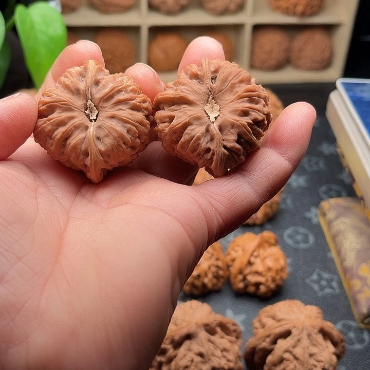 把件文玩核桃全品平谷凹底边41