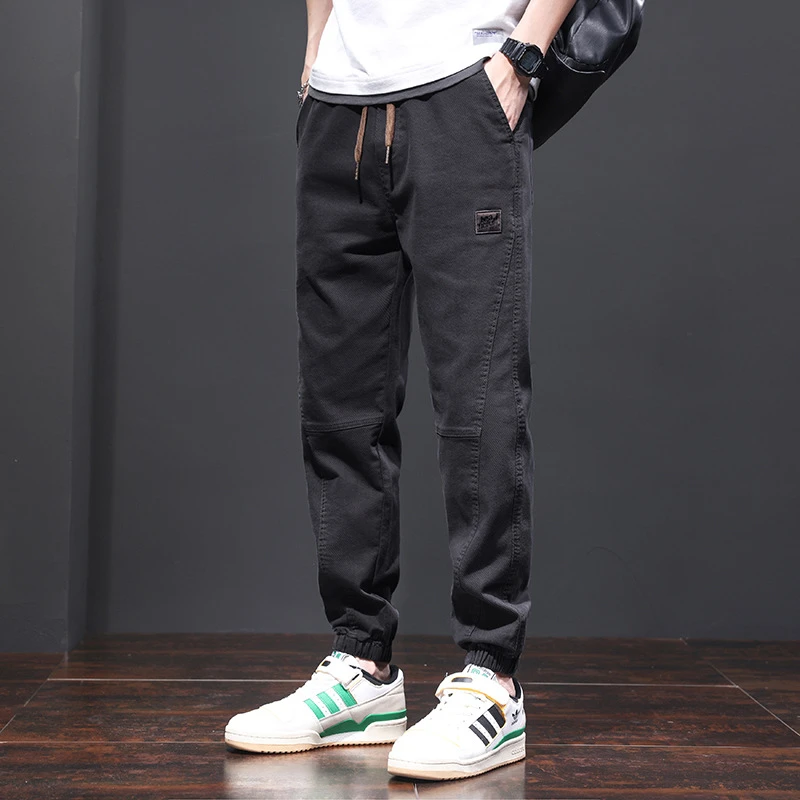 产地直供2023新款夏季束工装裤男潮牌宽松九分裤男士男装休闲裤