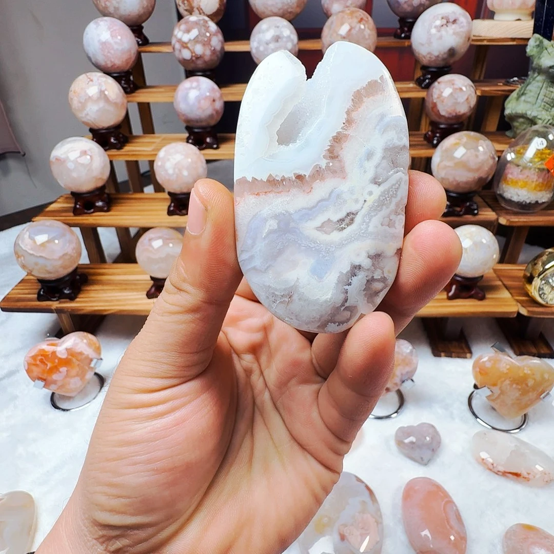 石材手持樱花把玩