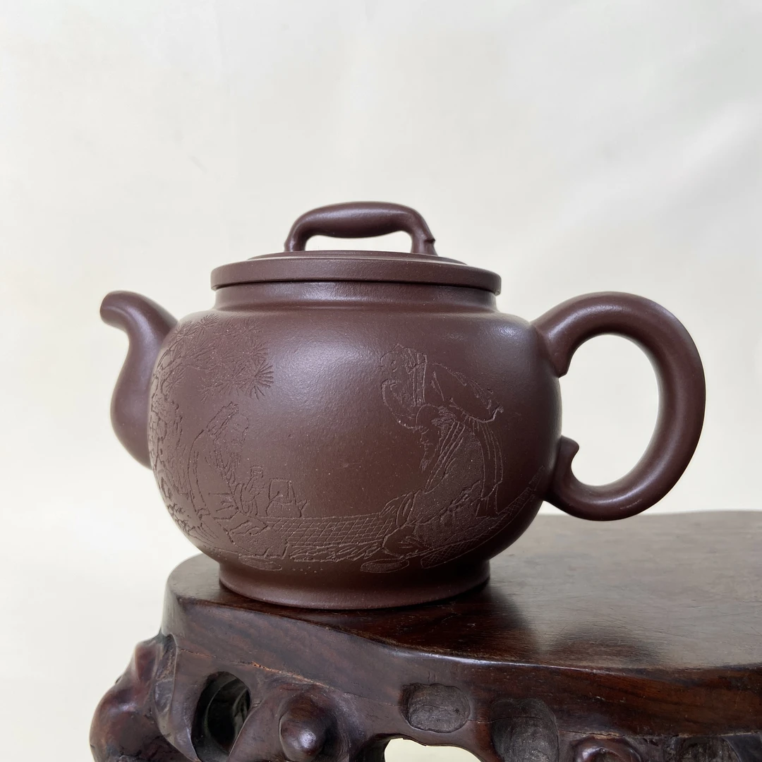 宜兴手工紫砂陶 （陈月娥）茶壶GS4121-10