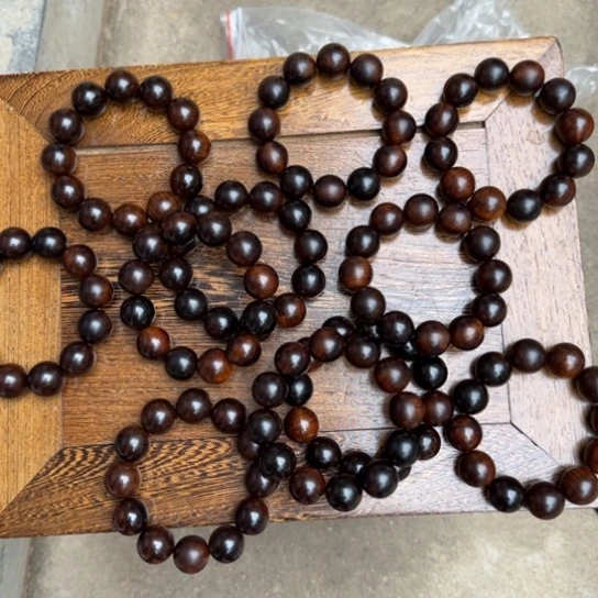 柏木（崖柏）全陈化老料把件串2.0发一条