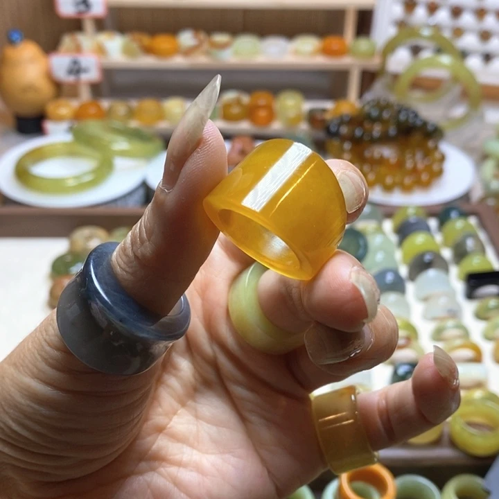 *****岫玉未镶嵌项圈岫玉精品指环
