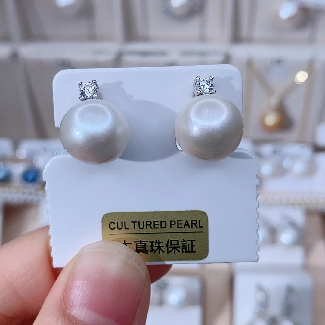 颈饰银S925镶嵌淡水珍珠