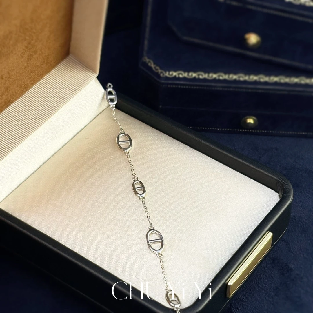 925银手链 猪鼻时尚百搭气质简约手链AL036