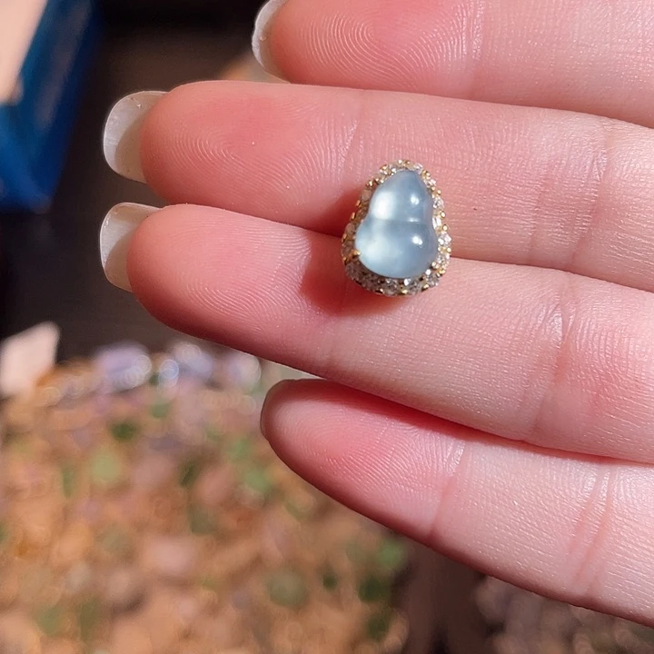 翡翠银S925镶嵌颈饰翡翠