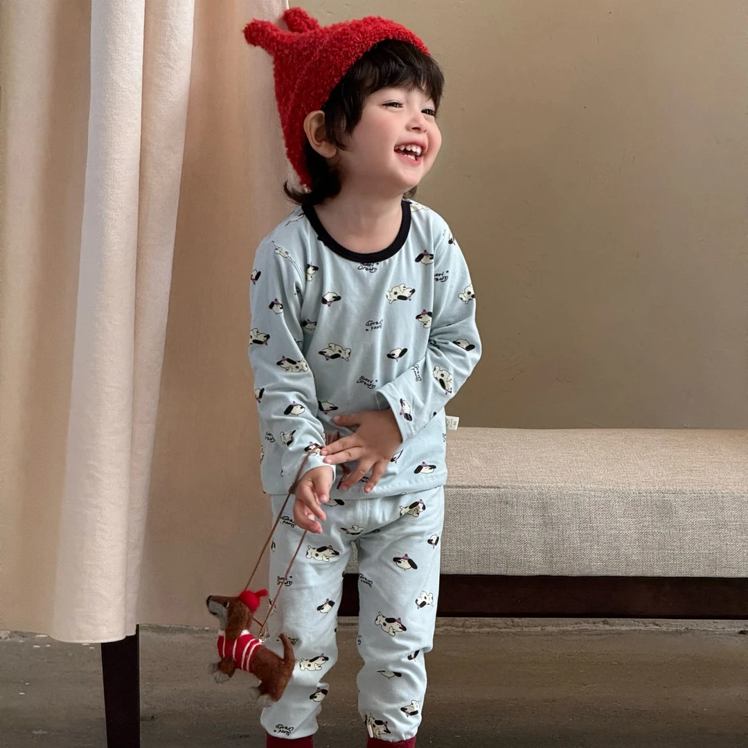 2025款男童女童家居服秋冬套装GLK2501