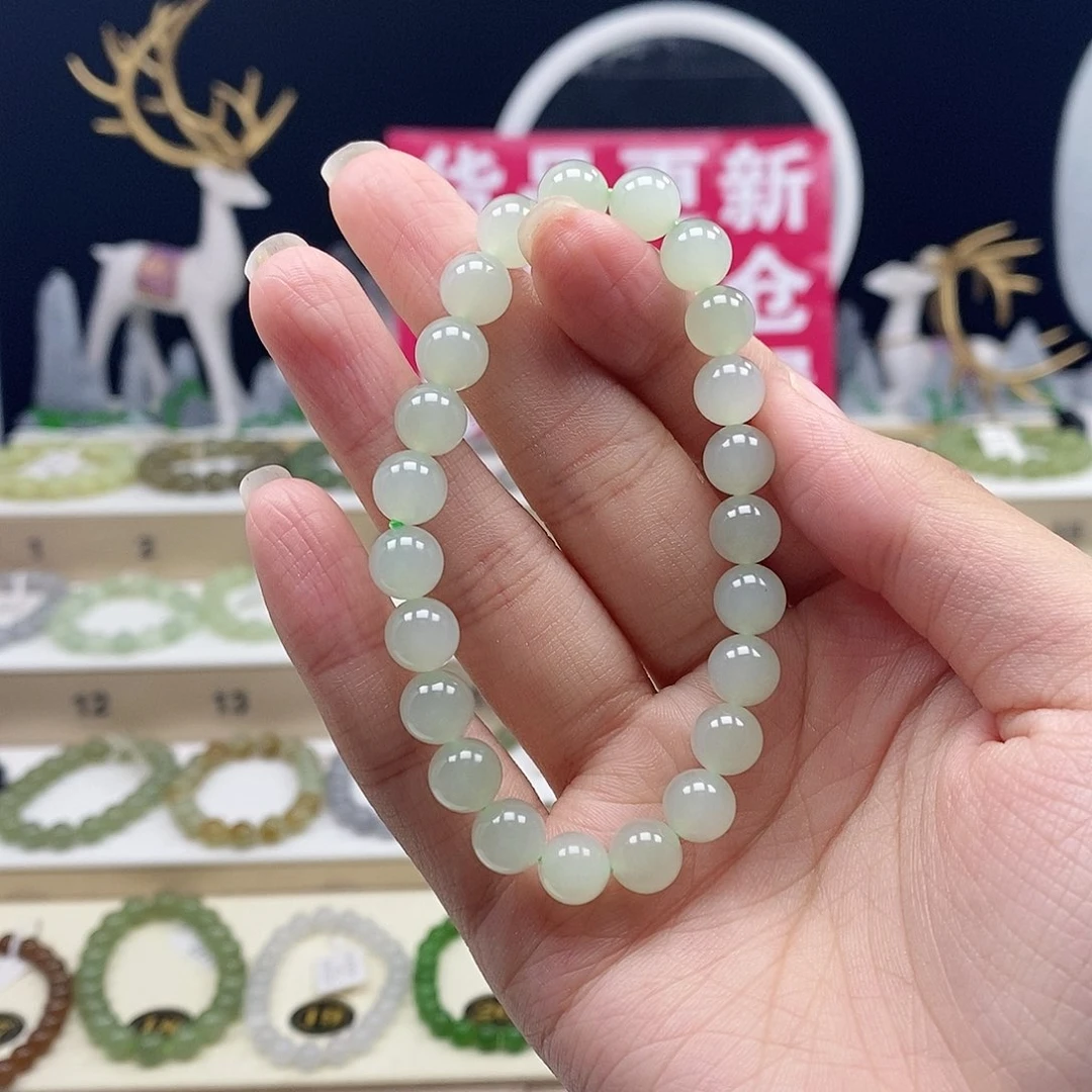 未镶嵌手串和田玉珉