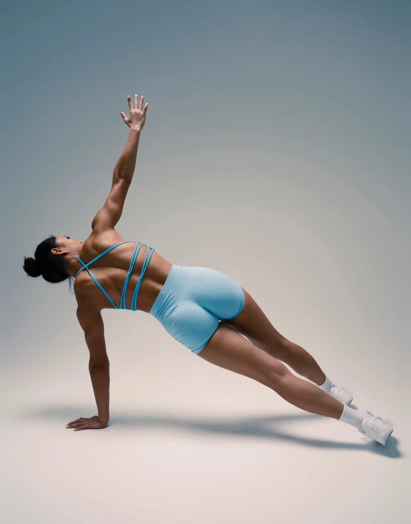 丽姐美背短裤欧美性感健身