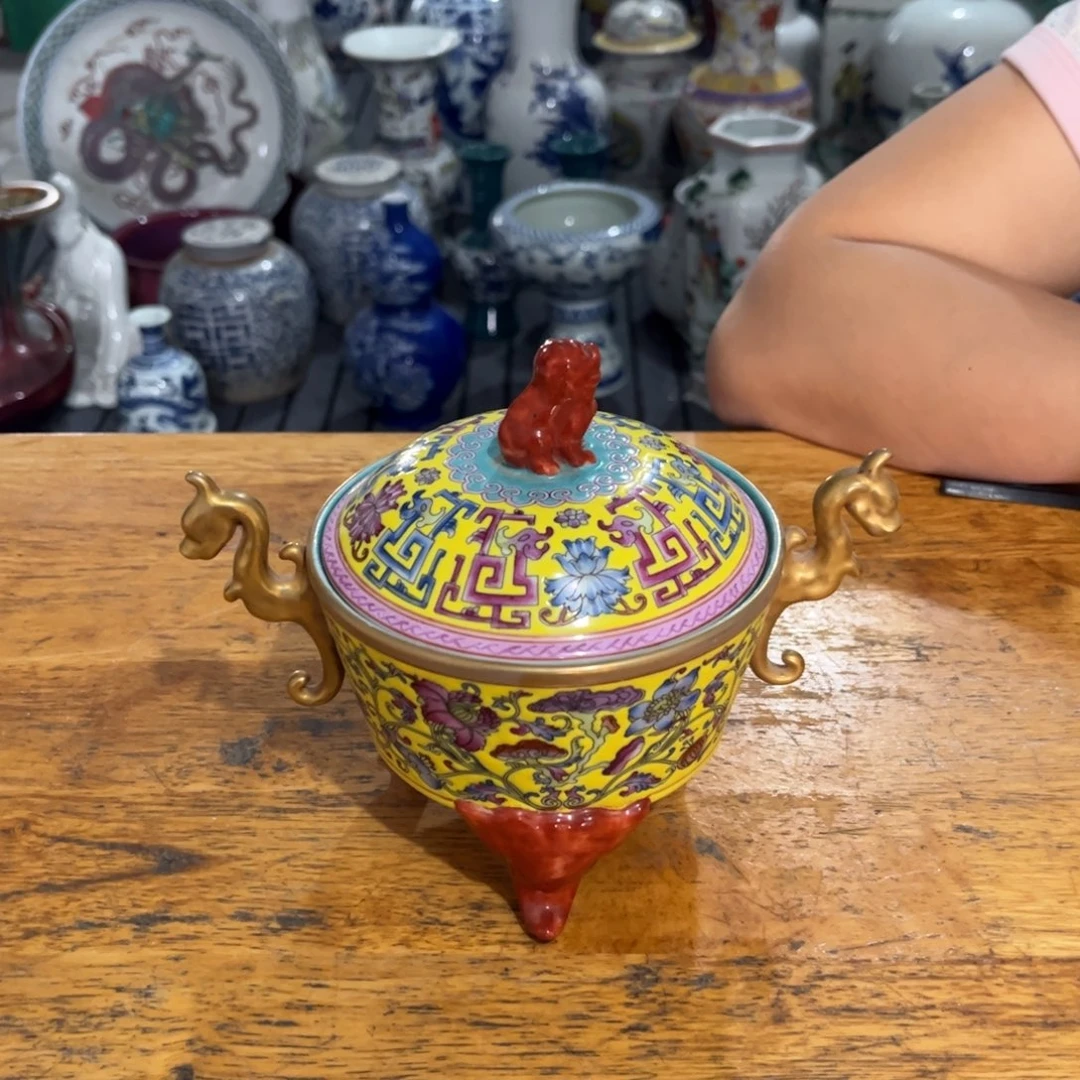 摆件珐琅彩精品陶瓷摆件