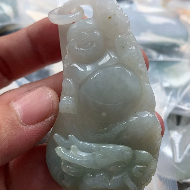 翡翠未镶嵌颈饰保真天然a货翡翠